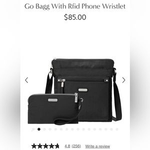 NWOT Go Bagg With Rfid Phone Wristlet.